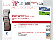 Tablet Screenshot of korallekino.de